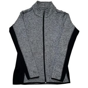 Marc NY Womens Full Zip Herringbone Jacket Black & White Size S